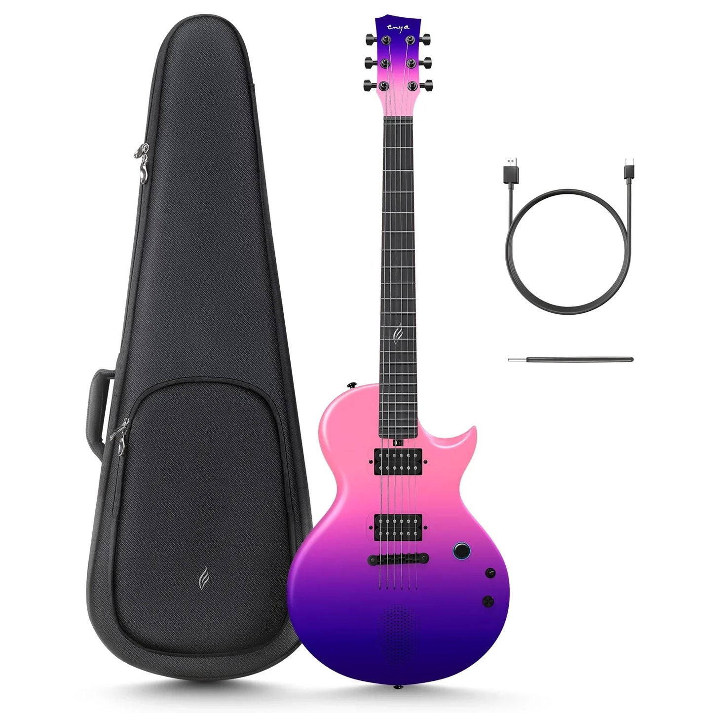 Enya Nova Go Sonic Smart Electric Carbon Fiber Guitar – Wireless Speaker, Onboard Presets & Rechargeable Innovation - Premium electric guitar from Lizard Vigilante - Just $779.99! Shop now at Lizard Vigilante