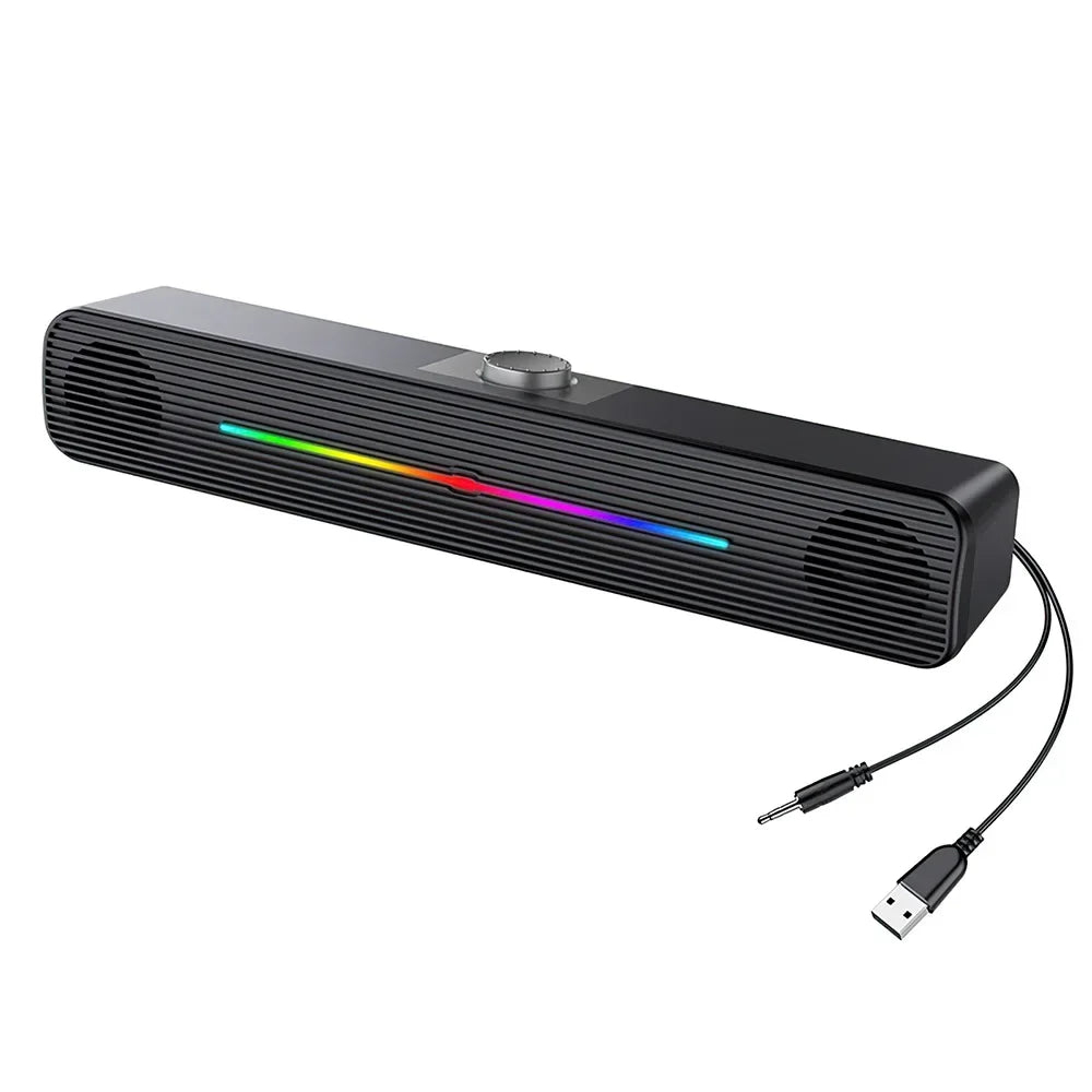 Wired Speaker Powerful Computer Speaker HIFI Stereo Soundbar AUX 3.5mm Jack Surround Audio Sound Box for PC Laptop Tablet Phone - Premium computer speaker from Lizard Vigilante - Just $37.99! Shop now at Lizard Vigilante