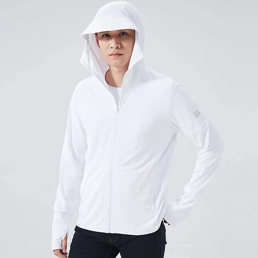 Summer UPF 50+ UV Sun Protection Skin Coats Men Ultra-Light Sportswear Hooded Outwear Men Windbreaker Casual Jackets