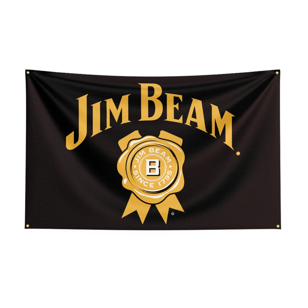 3×5ft Whisky Jim Beams Flag – Polyester Printed Alcohol Wine Banner for Drink, Rum, and Beer Decor - Premium  from Lizard Vigilante - Just $15.99! Shop now at Lizard Vigilante