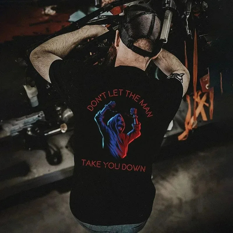 Gothic Punk Style Skull Graphic Men Tshirts Street Rock Hip-Hop Streetwear Grunge Heavy Metal Rock Top Oversized Tee Ropa Hombre - Premium  from Lizard Vigilante - Just $23.99! Shop now at Lizard Vigilante