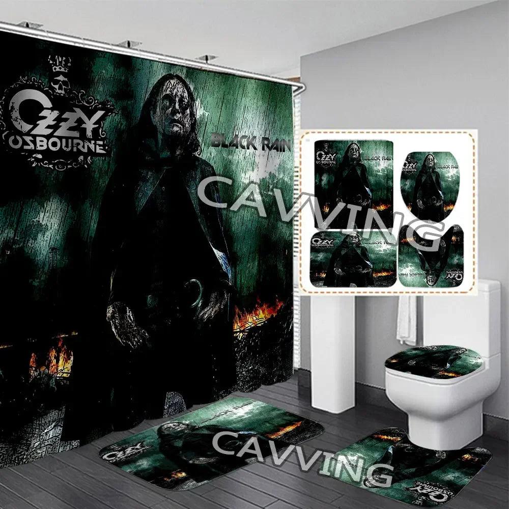 Headbang in the Bathroom: Ozzy Osbourne 3D Shower Curtain Set - Premium shower curtain from Lizard Vigilante - Just $34.99! Shop now at Lizard Vigilante