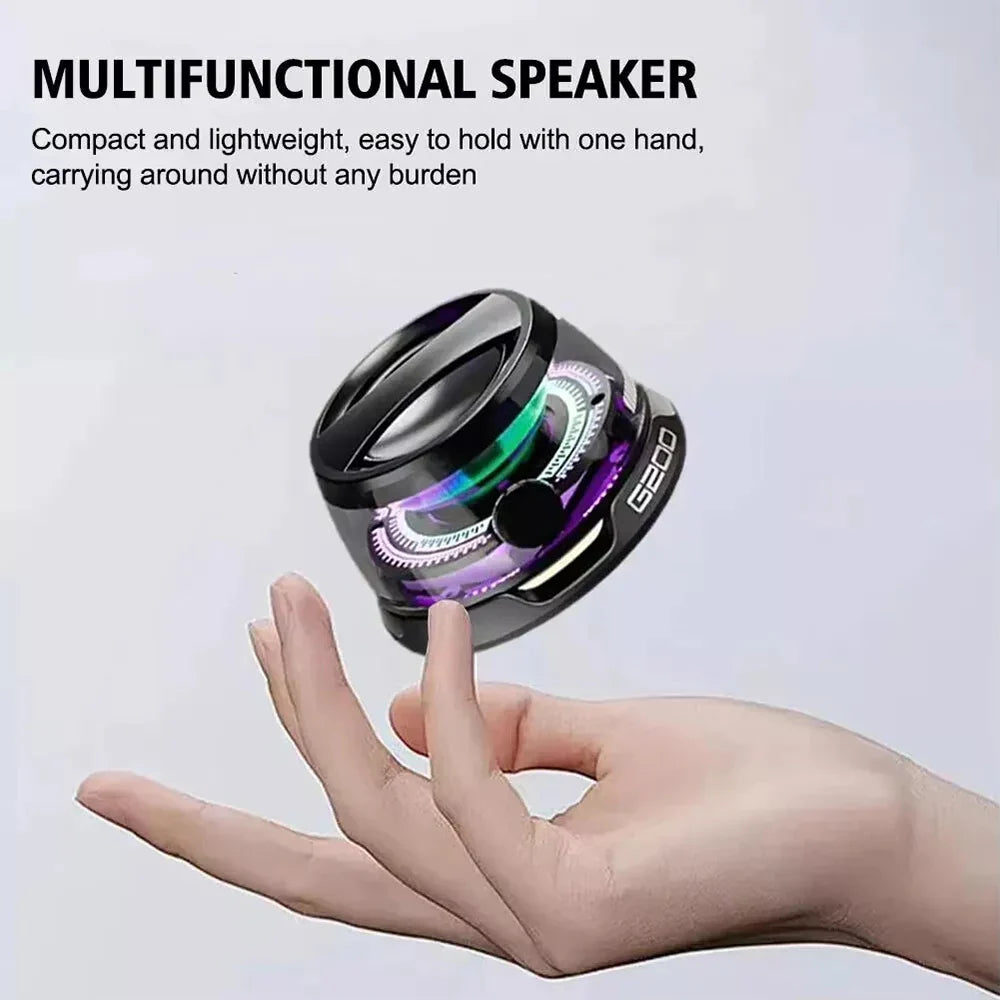 Multifunctional Bluetooth 5.3 Speaker Mini Speaker Portable Magnetic Speaker with RGB Color Light and Phone Holder for ios 2025