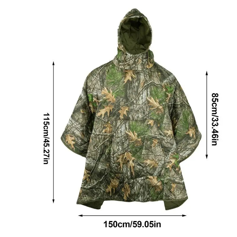 Lizard Vigilante Stormcloak Poncho – 3-season wearable sleeping bag for stage, street & campfire rebellion