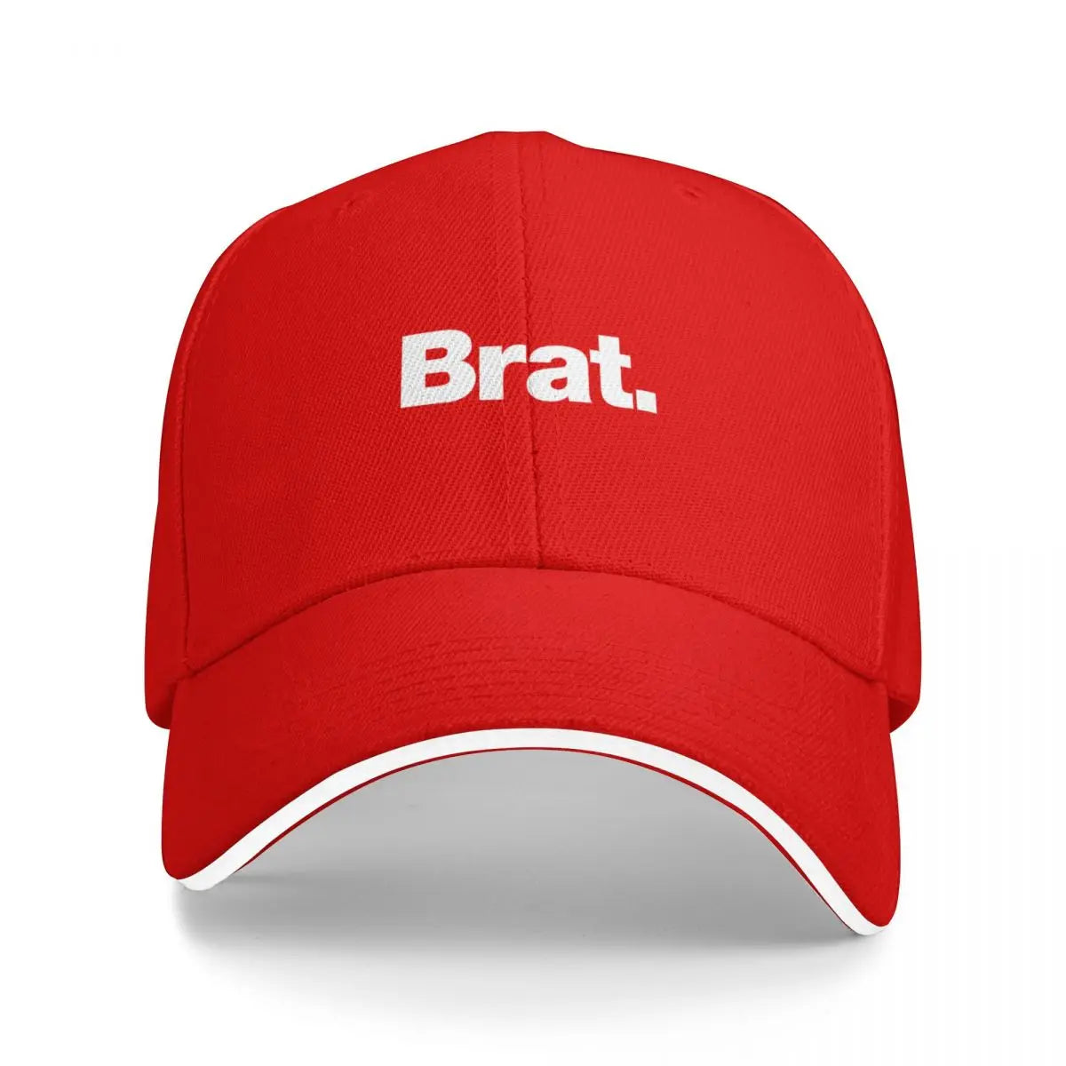 Brat. Rave Visor Baseball Cap Streetwear Adjustable Black Hat