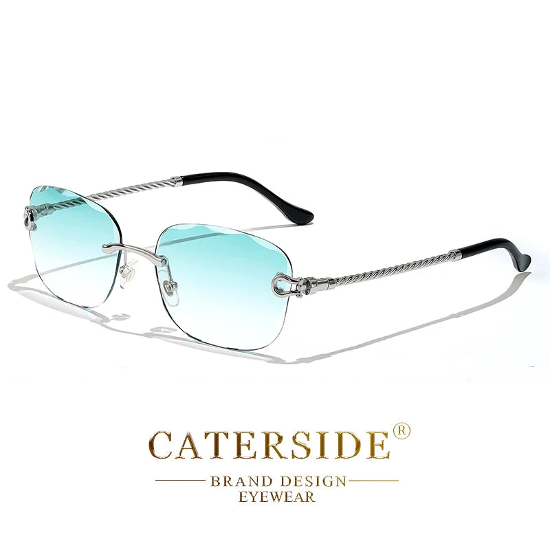 Rimcutter Royale: Caterside Retro Gradient Sunglasses – Blade Lens Street Icon Shades - Premium shades from dsers - Just $15.99! Shop now at Lizard Vigilante
