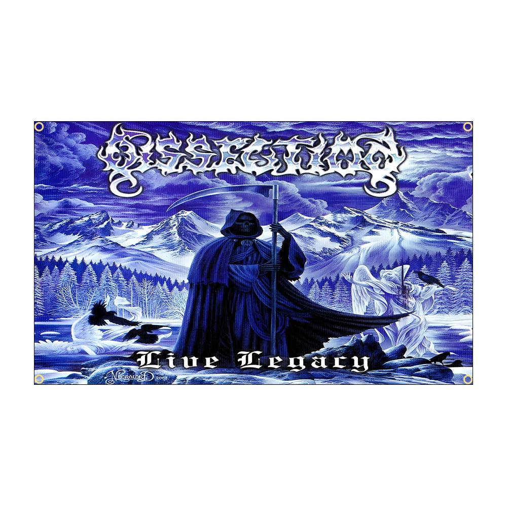 Dissection Heavy Metal Flag – 3x5 Ft Death/Black Metal Polyester Band Banner for Decoration - Premium flag from Lizard Vigilante - Just $19.99! Shop now at Lizard Vigilante