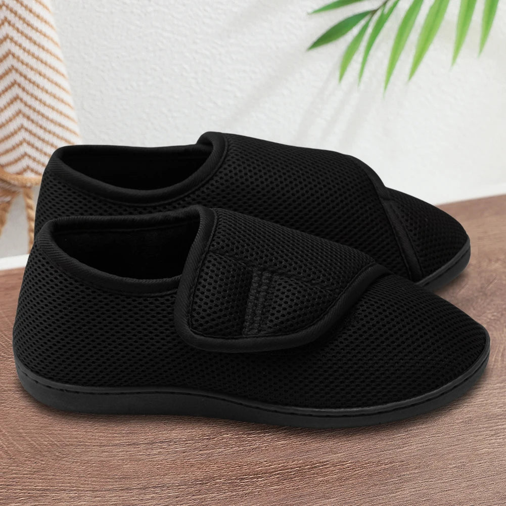 Unisex Diabetic Shoes Wide Walking Shoes Plush Lining Slip-On Orthopedic Shoes Hook and Loop Sneakers for Swollen Feet - Premium  from Lizard Vigilante - Just $28.99! Shop now at Lizard Vigilante