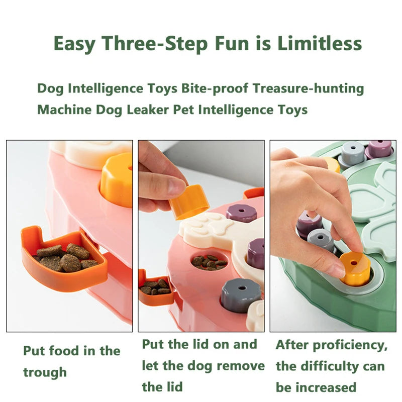 Dog Puzzle Toys Slow Feeder – Interactive Food Dispenser for Puppy IQ Enhancement - Premium dog toys from Lizard Vigilante - Just $23.37! Shop now at Lizard Vigilante