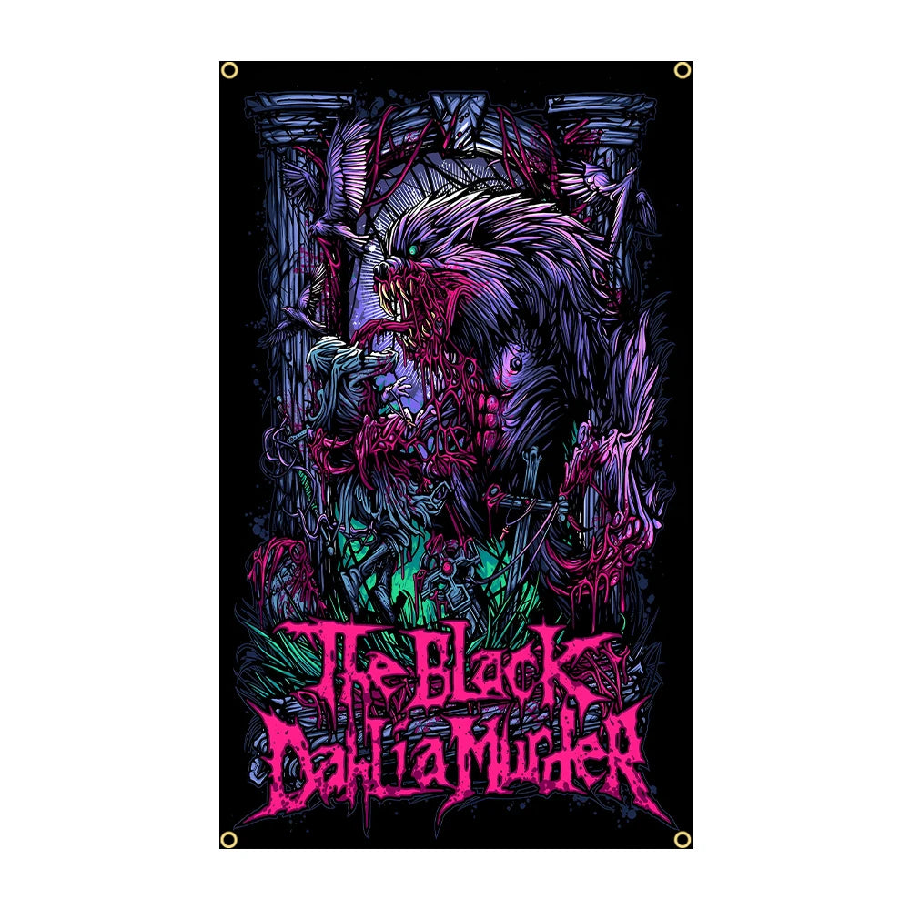 American Deadcore The Black Dahlia Murder Flag – 3x5 Ft Polyester Rock Banner for Decor and Tapestry - Premium flag from Lizard Vigilante - Just $13.99! Shop now at Lizard Vigilante