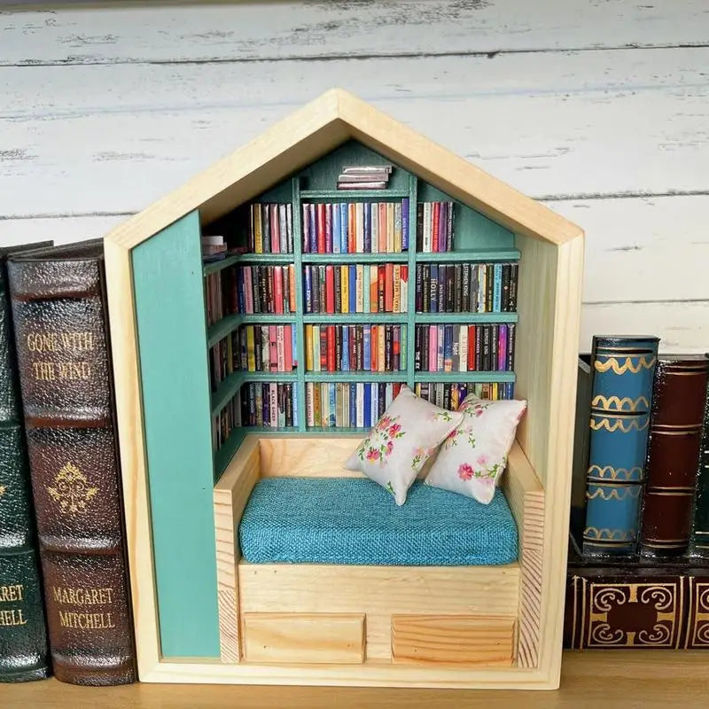 Anxiety Bookroom Shake Away Your Anxiety Bookshelf Toy Books Decor Set Unique Stress Reliever Bookroom Miniature Bookshelf - Premium  from Lizard Vigilante - Just $30.99! Shop now at Lizard Vigilante