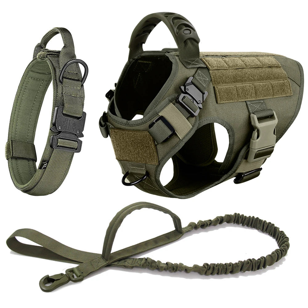 Battle-Ready K9 Vest & Leash Set – Street Armor For Power Dogs