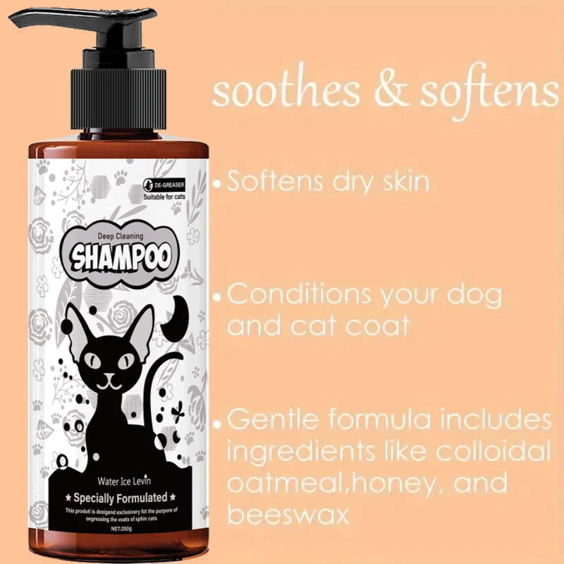 Pet Shampoo, Hair Care and Shower Gel - Gentle Cleansing, Soothing Care for Cats and Dogs, Suitable for All Dog Breeds, a Must-Have for Pet Care
