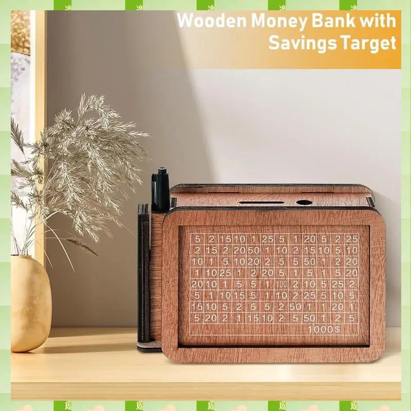 Wooden Cash Vault Piggy Bank – Heavy Duty Money Box For Savage Savings 2025 Edition