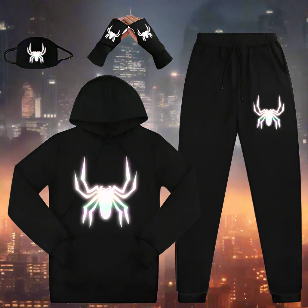 Beast Kingdom Marvel Superhero Spider-Man Cosplay Hoodie Set – Full Costume with Hood, Pants, Mask and Gloves - Premium hoodie set from Lizard Vigilante - Just $7.99! Shop now at Lizard Vigilante