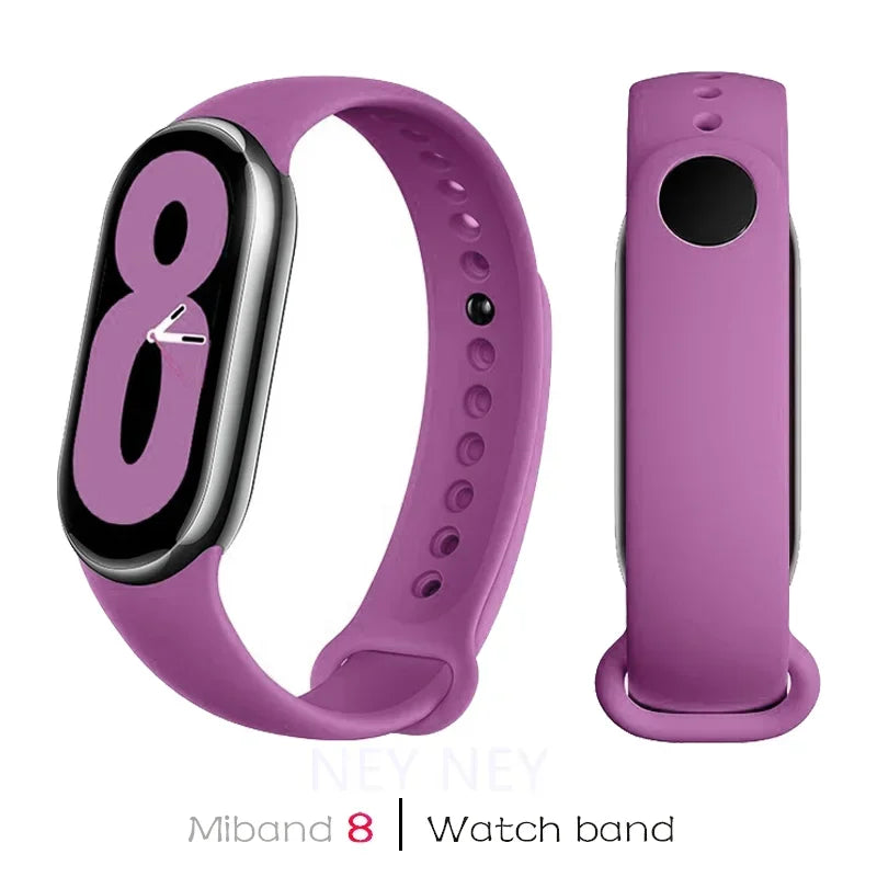 Sport Watchbands For Xiaomi Mi band 8-9 NFC Replacement miband9/8 silicone Bracelet waterproof Strap smart mi band 9 Accessories