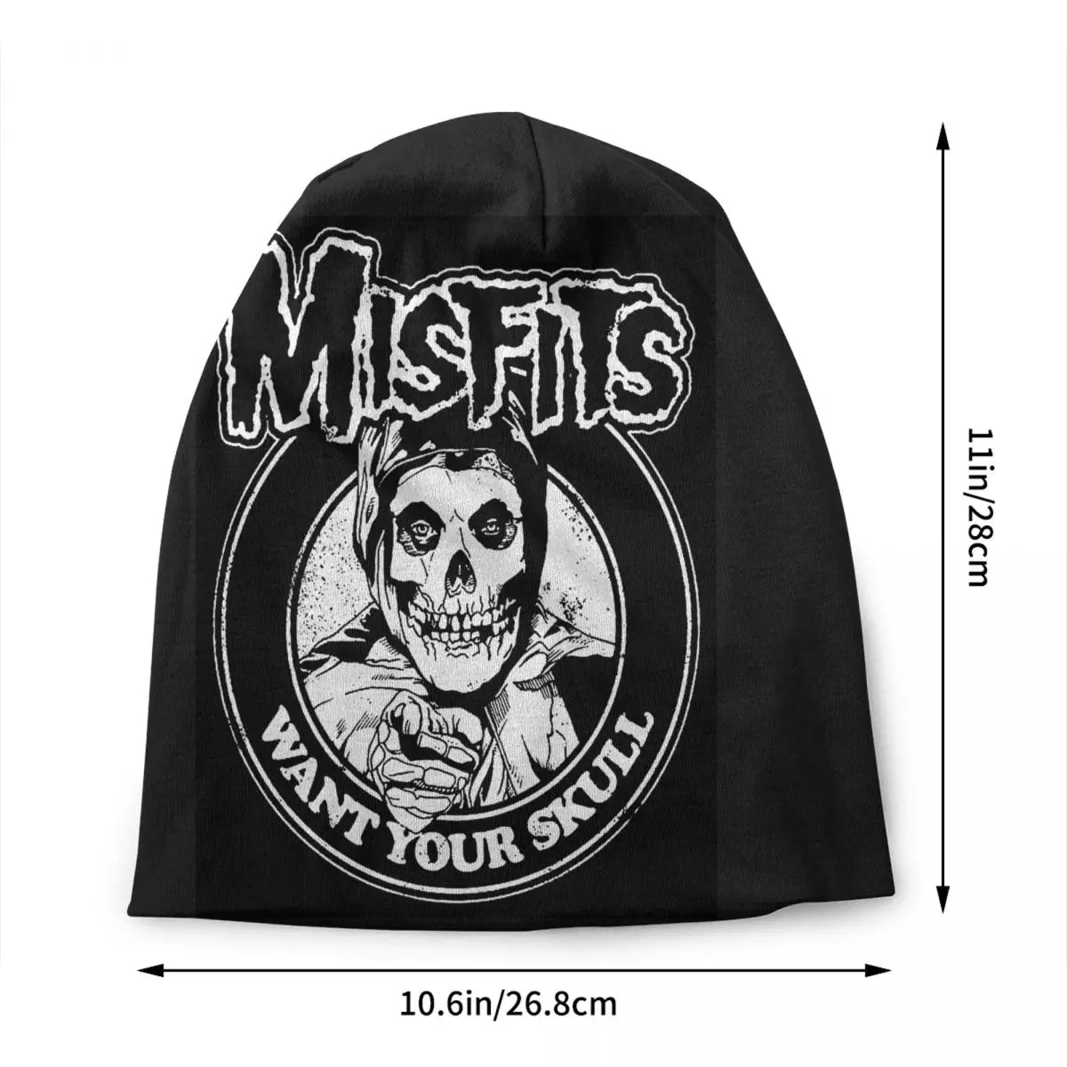 Misfits Horror Punk Rock Knit Beanie – Unisex Winter Skull Cap for Men & Women - Premium beanie from dsers - Just $19.99! Shop now at Lizard Vigilante