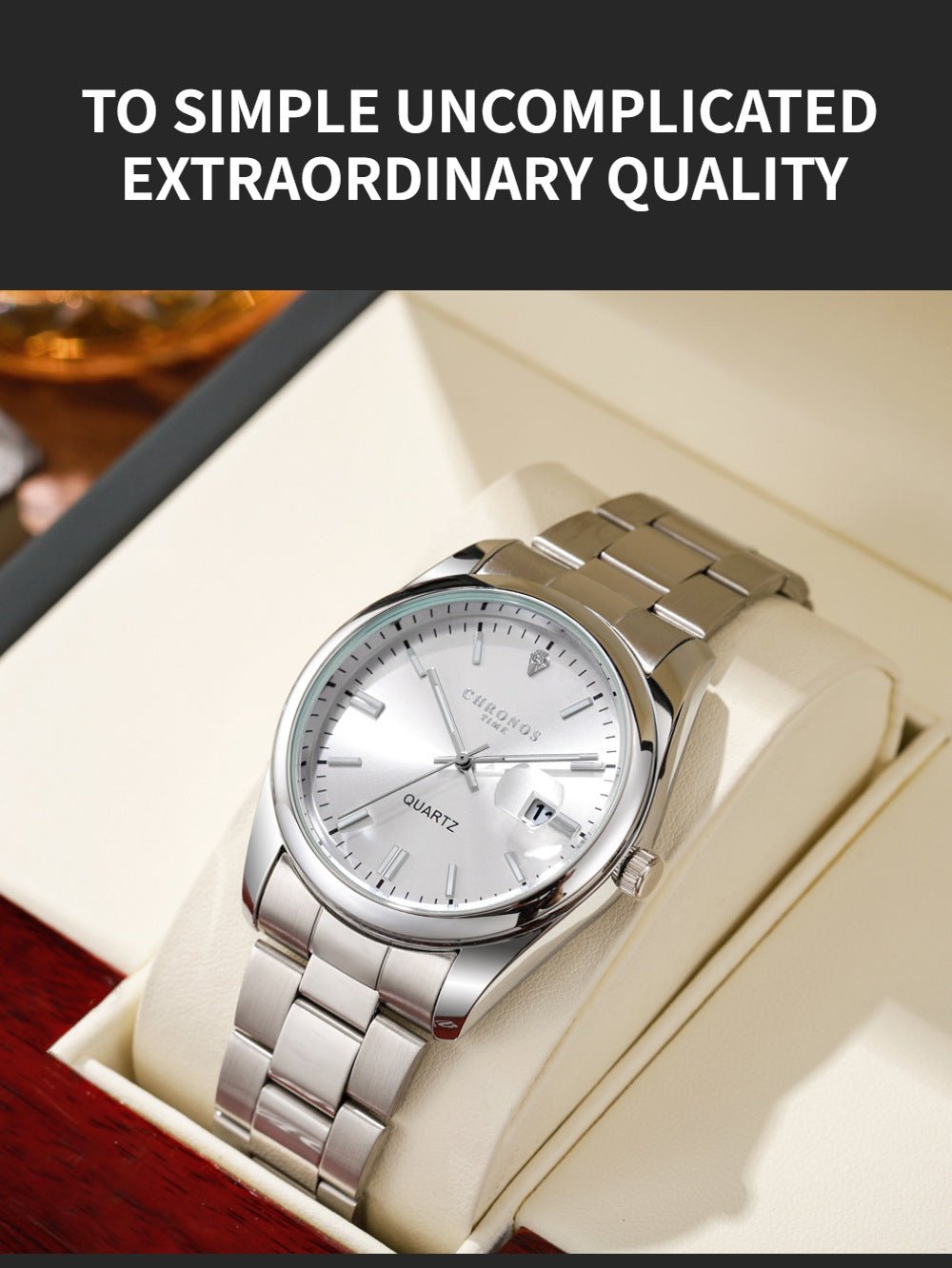 Men's Luxury Quartz Stainless Steel Watch