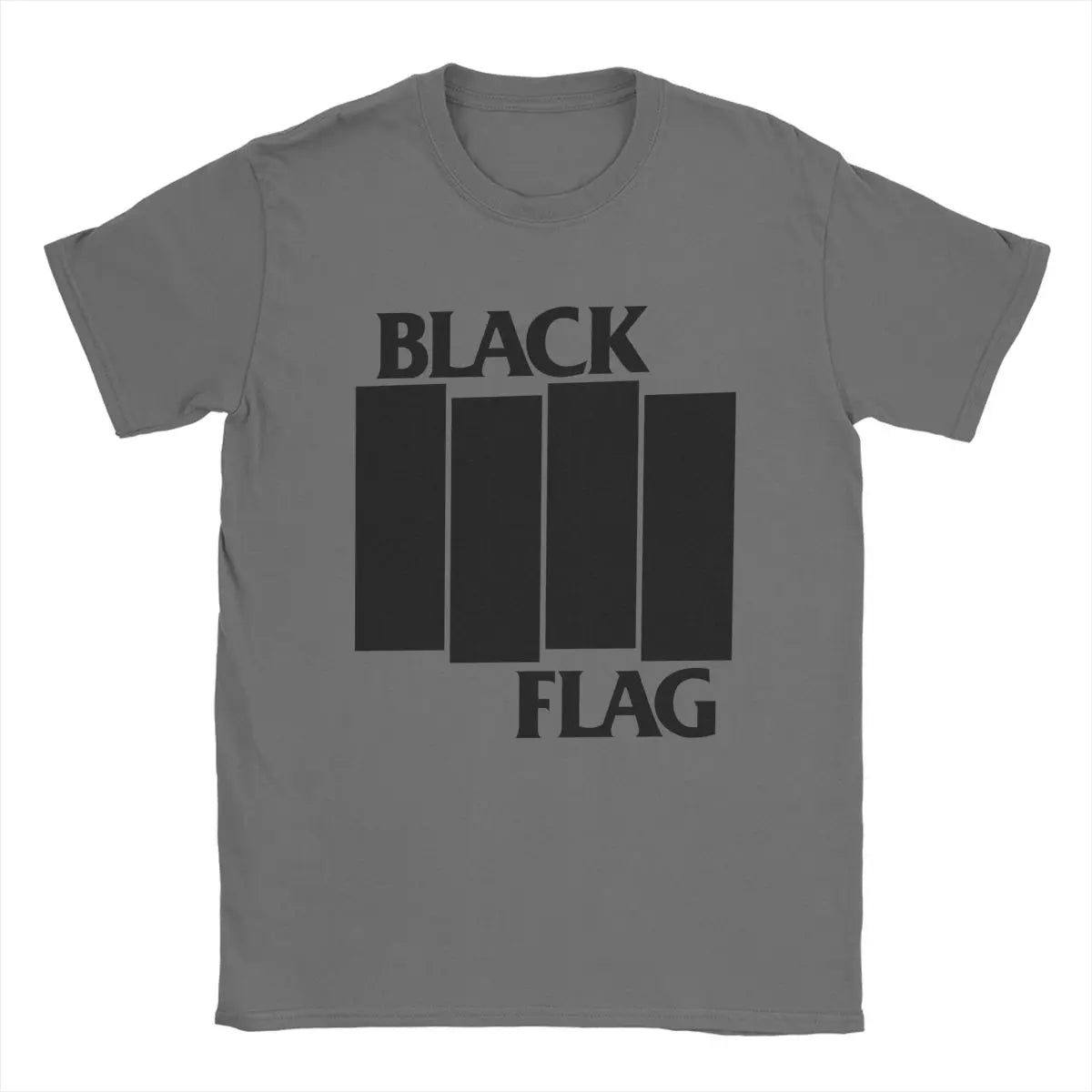 Cool Black Flag Logo T-Shirt – Men’s O-Neck Cotton Tee, Short Sleeve Classic Top, Plus Sizes S-6XL - Premium t-shirt from Lizard Vigilante - Just $21.99! Shop now at Lizard Vigilante