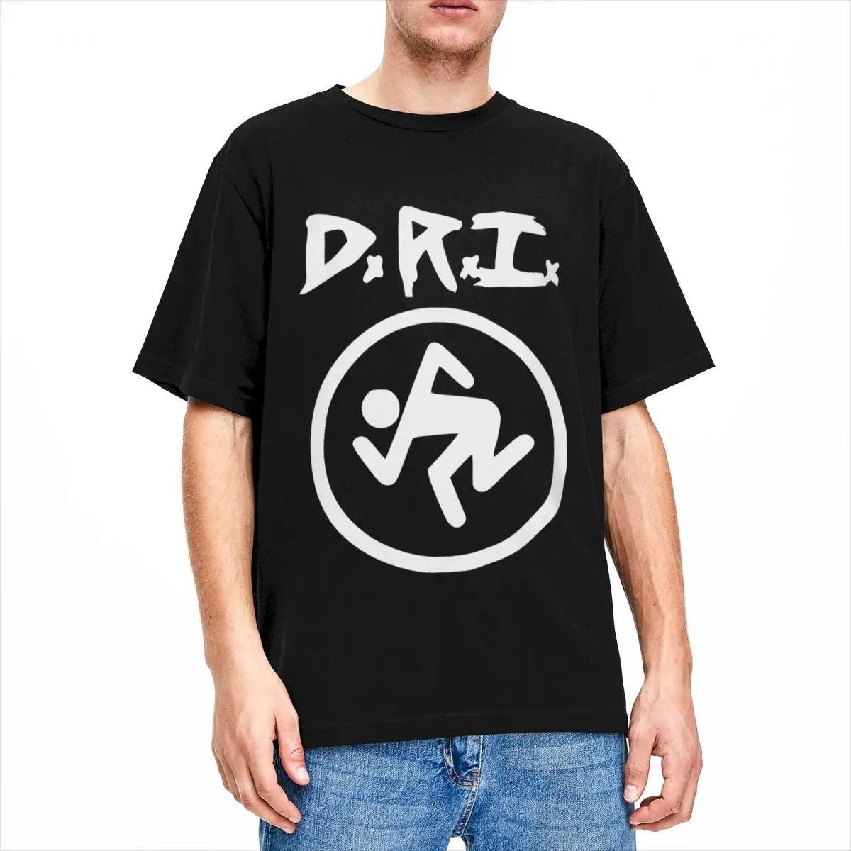 DRI Dirty Rotten Imbeciles Rock Band Unisex T Shirt Drunk and High on Weed Pure Cotton Tees Shirt Gift Idea Clothes - Premium T-Shirt from Lizard Vigilante - Just $22.99! Shop now at Lizard Vigilante