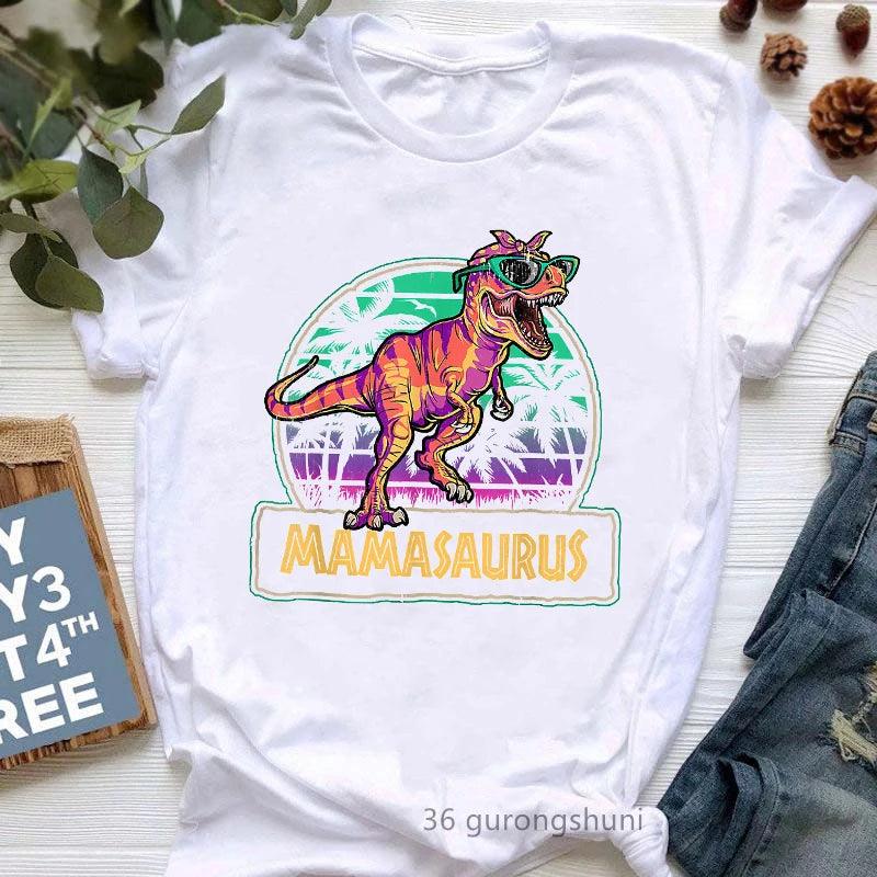 Jurassic Jur asskicked Mamasaurus Graphic Print Women'S Tshirts Funny Jurassic Dinosaur T-Shirt Female Mother's Day Gift for Mom T Shirt - Lizard Vigilante