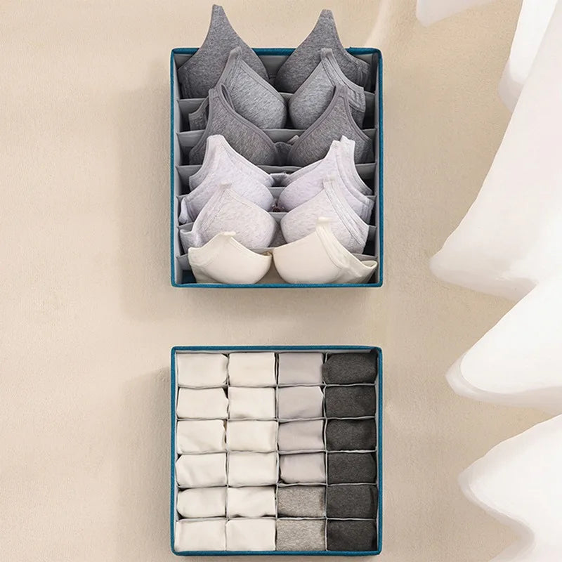 Fabric Underwear Bra Storage Box Underwear Sorting Box Panty Socks Compartment Storage Box Drawer Organizer Home Storage