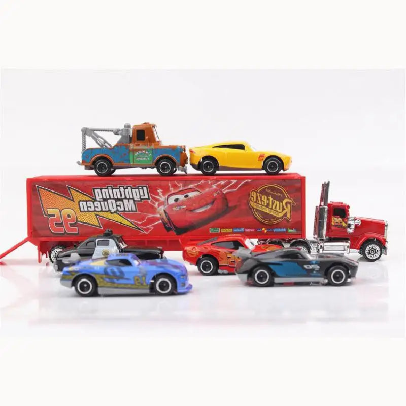 6-7pcs/Set Disney Pixar Car 3 Lightning Mcqueen Uncle Truck Jackson Storm 1:55 Diecast PVC Car Model Toys Kids Boy Xmas Kid Gift - Premium toy from Lizard Vigilante - Just $23.99! Shop now at Lizard Vigilante