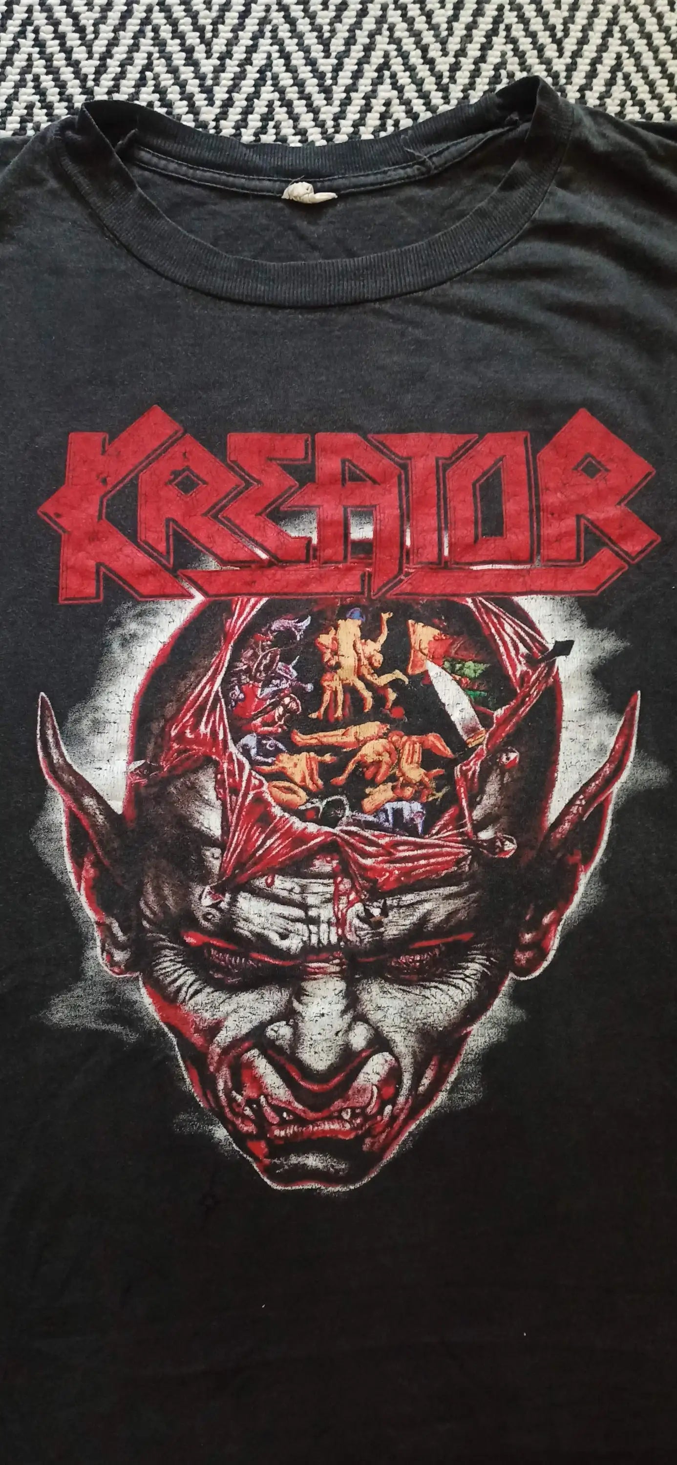 Kreator Vintage Thrash Metal Band Shirt 1990 Nuclear Assault - Premium T-Shirt from Lizard Vigilante - Just $23.88! Shop now at Lizard Vigilante