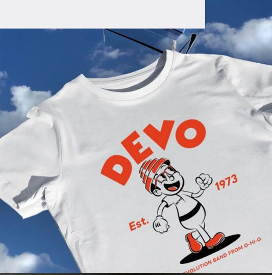 Devo The De Evolution Band from Ohio 1973 Tee Shirt Short Sleeves - Premium T-Shirt from Lizard Vigilante - Just $24.99! Shop now at Lizard Vigilante