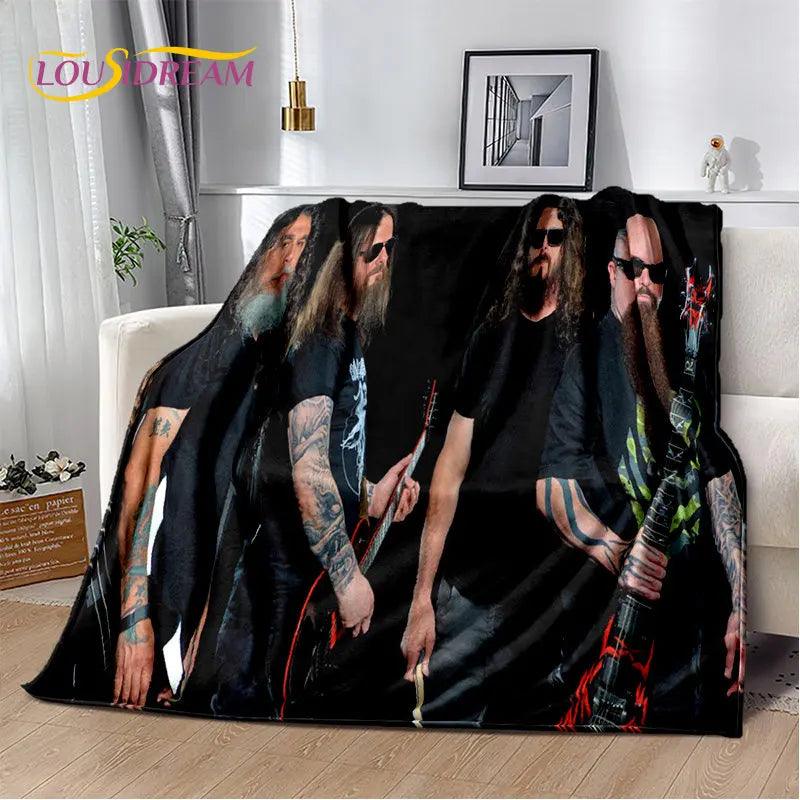 Slayer Heavy Metal Band Soft Plush Blanket,Flannel Blanket Throw Blanket for Living Room Bedroom Bed Sofa Picnic Cover Warm Kids - Lizard Vigilante