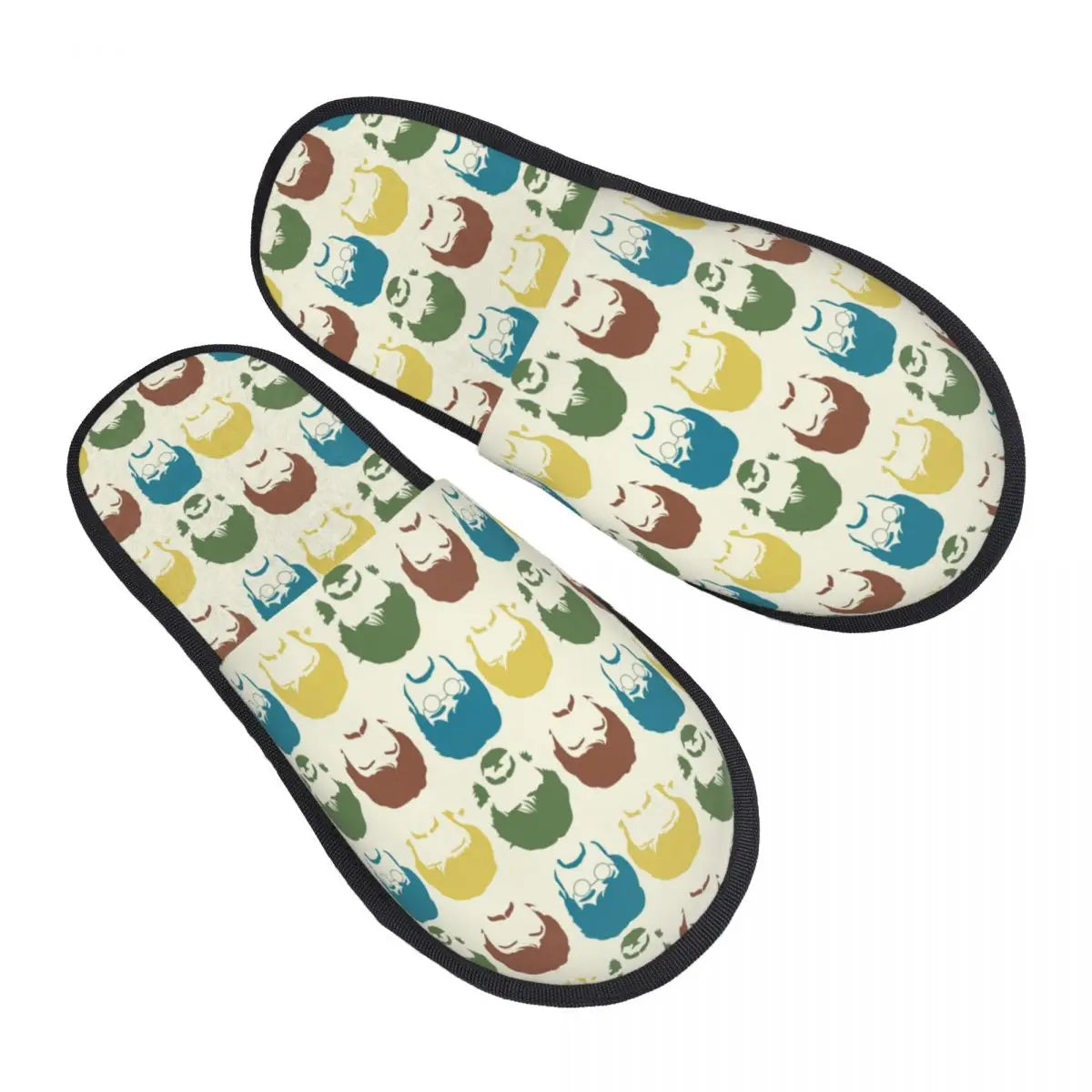 Rock-The-Beatle Memory-Foam Riot Slippers – Warm Faux-Fur House Legends for Rebels