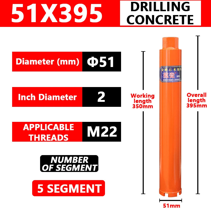 Concrete Killer 395 – Lizard Vigilante Diamond Core Drill Bit for Reinforced Concrete (25–200mm) | Aircon Wall Puncher from Hell - Premium drill from dsers - Just $53.99! Shop now at Lizard Vigilante