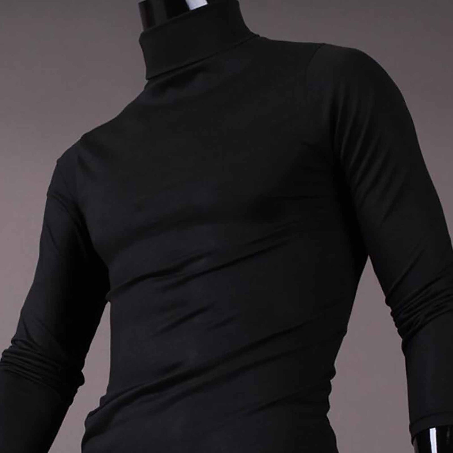 Men's Thermal Long Sleeve Turtleneck T-Shirt – Casual Slim Fit Pullover Top for Autumn and Winter - Premium turtleneck from Lizard Vigilante - Just $32.88! Shop now at Lizard Vigilante