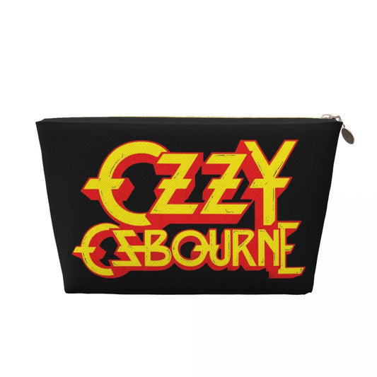Custom Heavy Metal Rock Ozzy Osbourne Travel Toiletry Bag for Women Makeup Cosmetic Organizer Beauty Storage Dopp Kit - Premium makeup bag from Lizard Vigilante - Just $20.99! Shop now at Lizard Vigilante