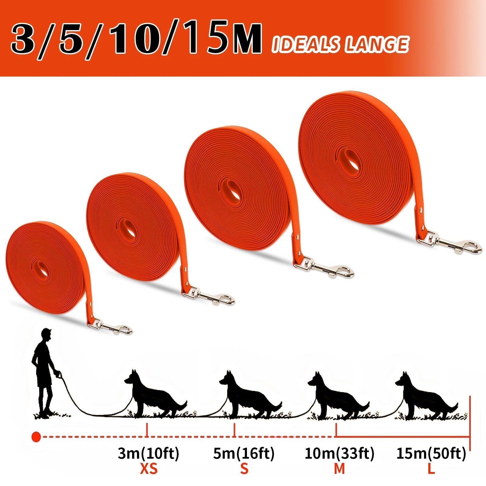 Waterproof Dog Leash Long Pvc Pet Leashes Easy To Clean Rope for Small Medium Large Big Dogs Walking Traning Lead 3m 5m10m 15m - Premium pet leash from Lizard Vigilante - Just $16.99! Shop now at Lizard Vigilante