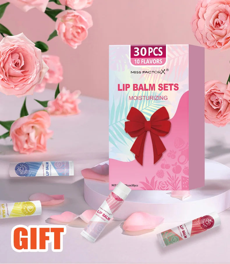 30pcs/box lipstick set, lip moisturizing, moisturizing, smooth, delicate, soft, shiny lips exclusive for women, the best choice