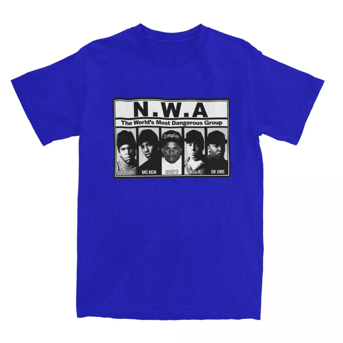 NWA 'Most Dangerous Group' Cotton T-Shirt – Bold Printed Fun Tee for Men and Women - Premium teee from Lizard Vigilante - Just $24.88! Shop now at Lizard Vigilante