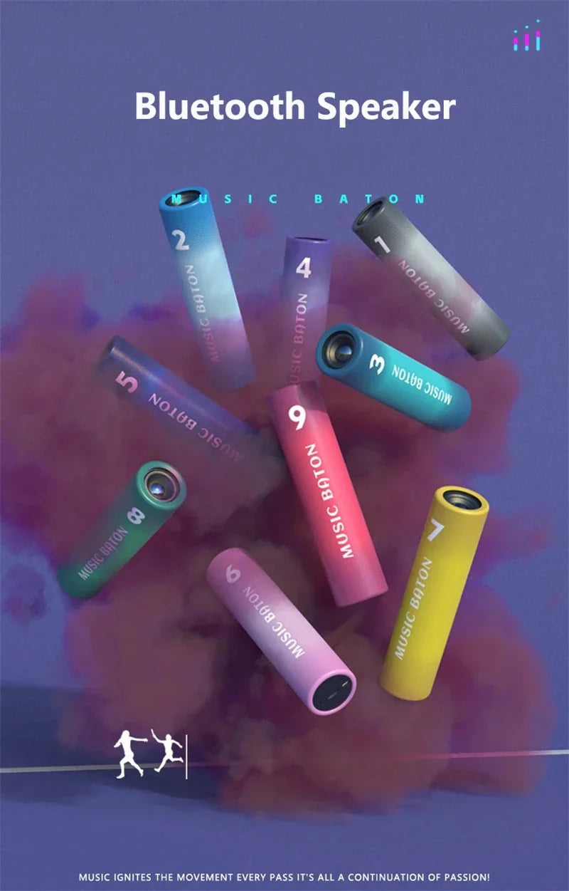 Portable Bluetooth 5.2 Speakers - True Wireless Subwoofer Outdoor Sound Box with Radio Support And 2000mA Power Bank Function