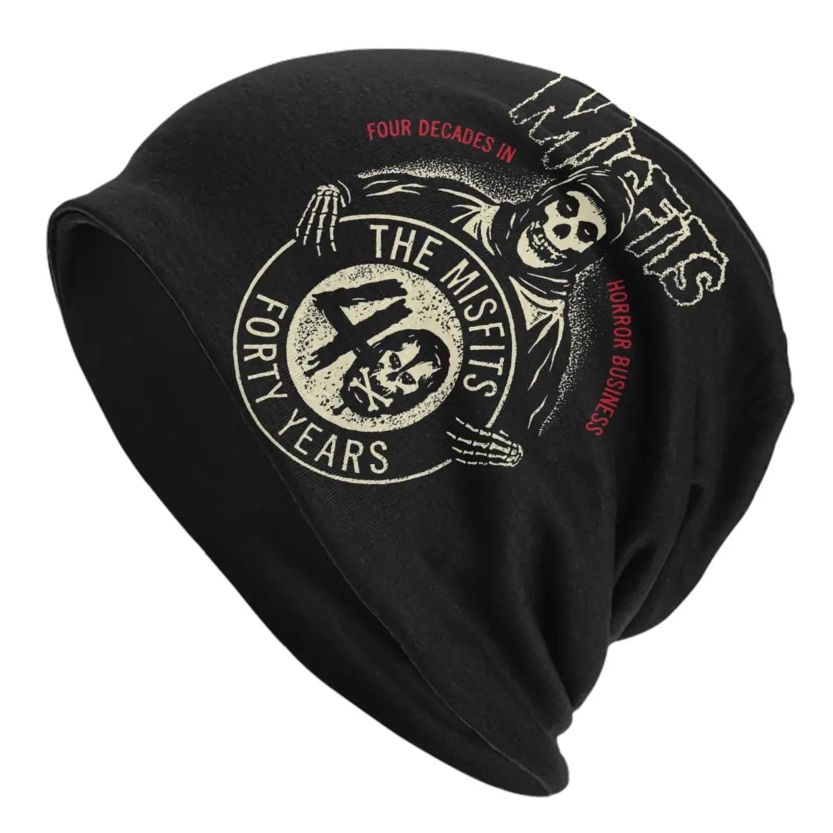 Custom Punk Rock Band Misfits Beanie - Unisex Winter Warm Knit Hat - Premium skull cap from Lizard Vigilante - Just $18.88! Shop now at Lizard Vigilante