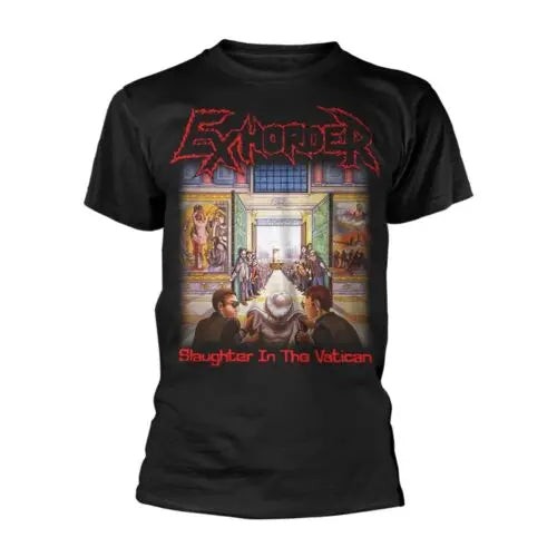 Exhorder Slaughter In The Vatican Tshirt Heavy Power Metal Tee Shirt Rock T-Shirt - Premium T-Shirt from Lizard Vigilante - Just $19.99! Shop now at Lizard Vigilante