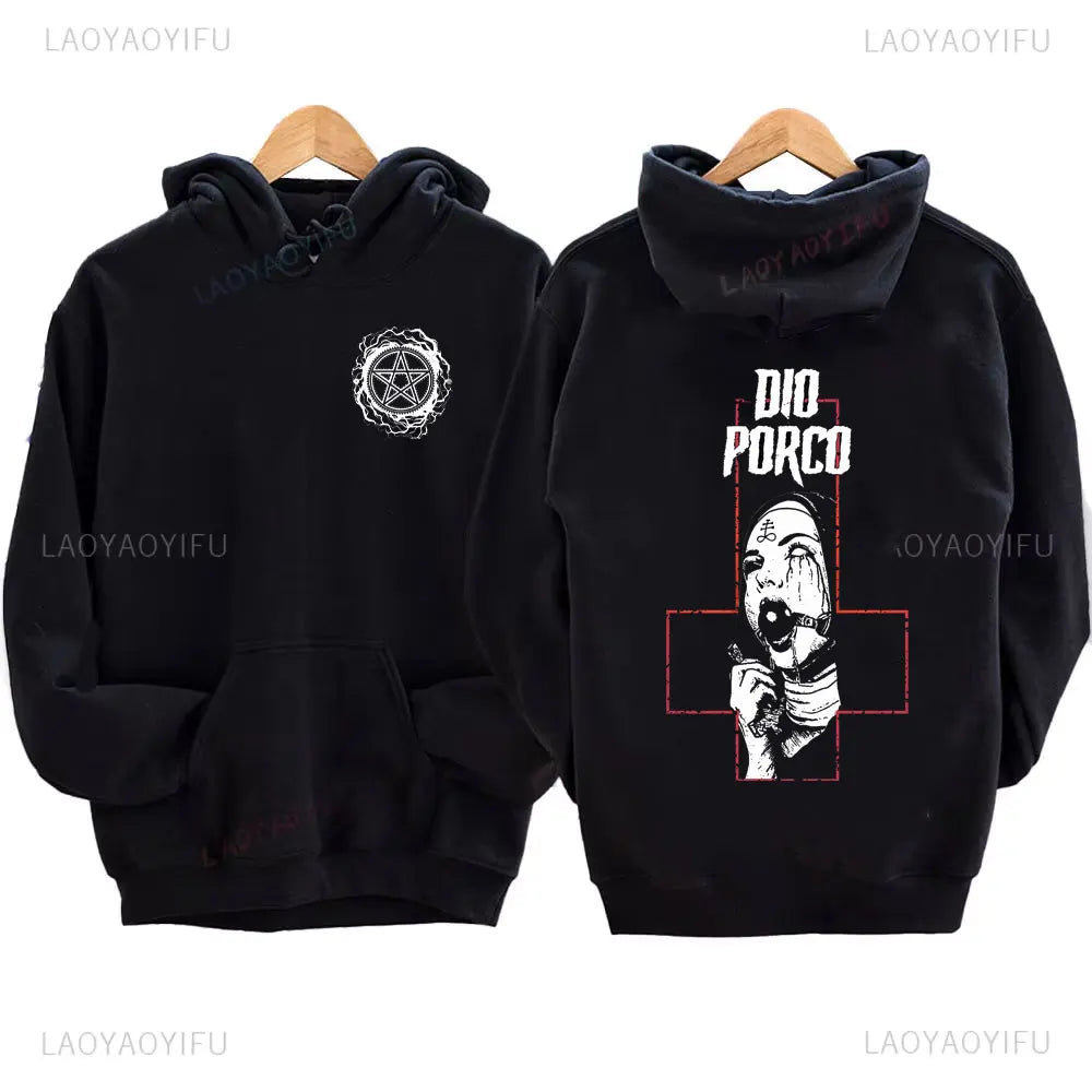 The Bad Nun Hoodie – Satanic Hip-Hop Fleece Sweater for Harajuku Streetwear Fans - Premium hoodie from Lizard Vigilante - Just $39.99! Shop now at Lizard Vigilante