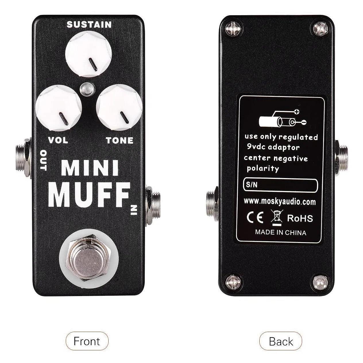 MOSKY Mini Muff Fuzz Distortion Electric Guitar Effect "Pi" Pedal Like Jimi - Lizard Vigilante