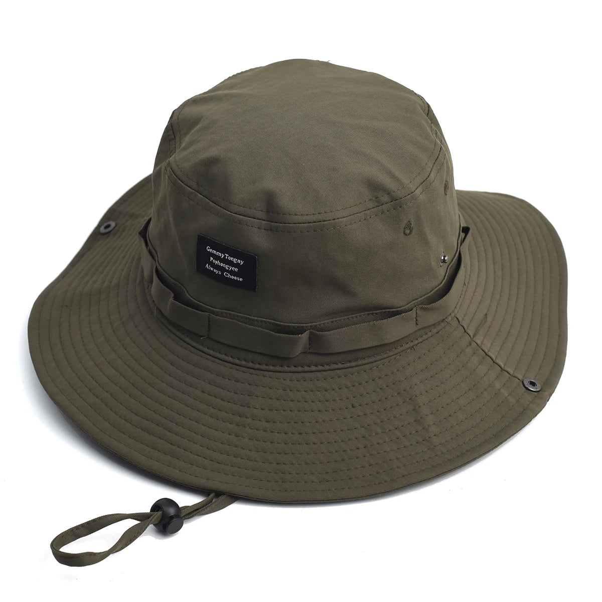 Contrast Fisherman Hat — Vintage Large-Brim Outdoor Sun Hat for Rebels, Campers & Metal Nomads