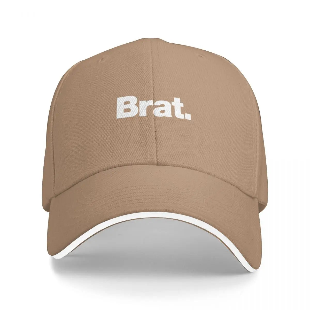 Brat. Rave Visor Baseball Cap Streetwear Adjustable Black Hat