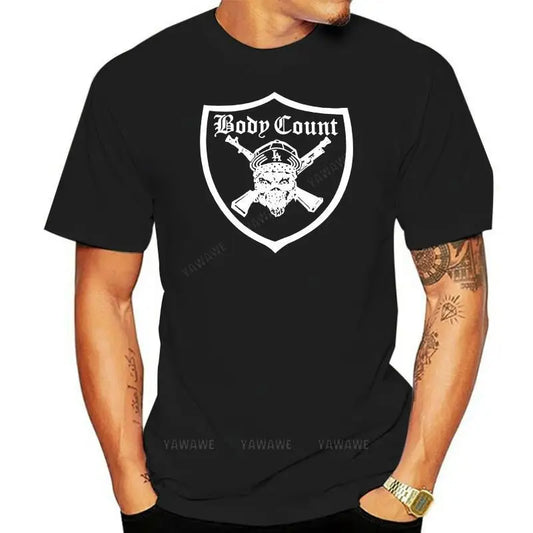 New BODY COUNT Short Sleeve Unisex Tee Shirts Syndicate Black T-shirt Ice-T Rapcore Heavy Metal Adult Top - Premium t-shirt from Lizard Vigilante - Just $23.88! Shop now at Lizard Vigilante