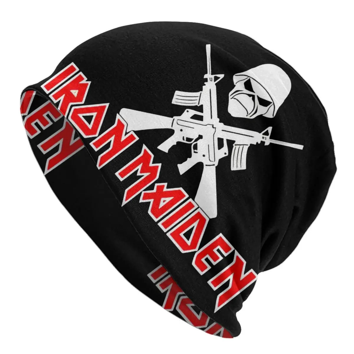 Iron Maiden Knit Beanie | Badass Unisex Warm Hat for Autumn & Winter 2024 | Kpop Graphic Cap - Premium beanie from Lizard Vigilante - Just $22.88! Shop now at Lizard Vigilante