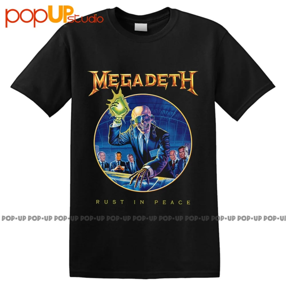 MEGADETH RIP Anniversary T-Shirt – Classic Band Tee, Cotton Casual O-Neck for Men - Premium T-shirt from Lizard Vigilante - Just $23.88! Shop now at Lizard Vigilante