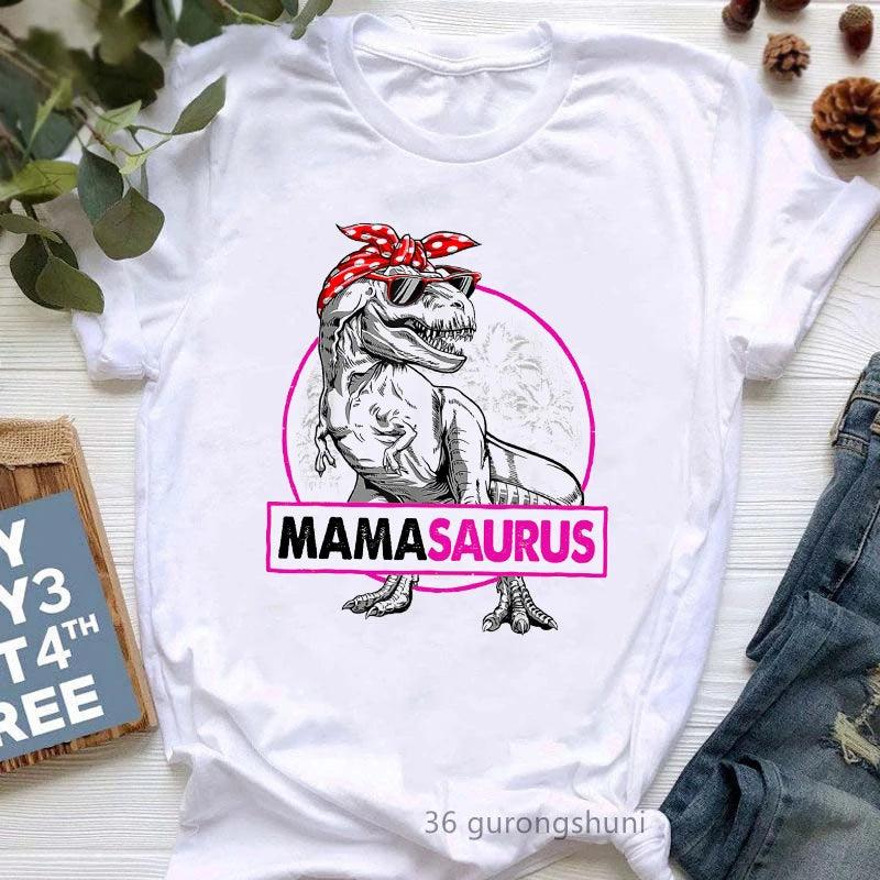 Jurassic Jur asskicked Mamasaurus Graphic Print Women'S Tshirts Funny Jurassic Dinosaur T-Shirt Female Mother's Day Gift for Mom T Shirt - Lizard Vigilante