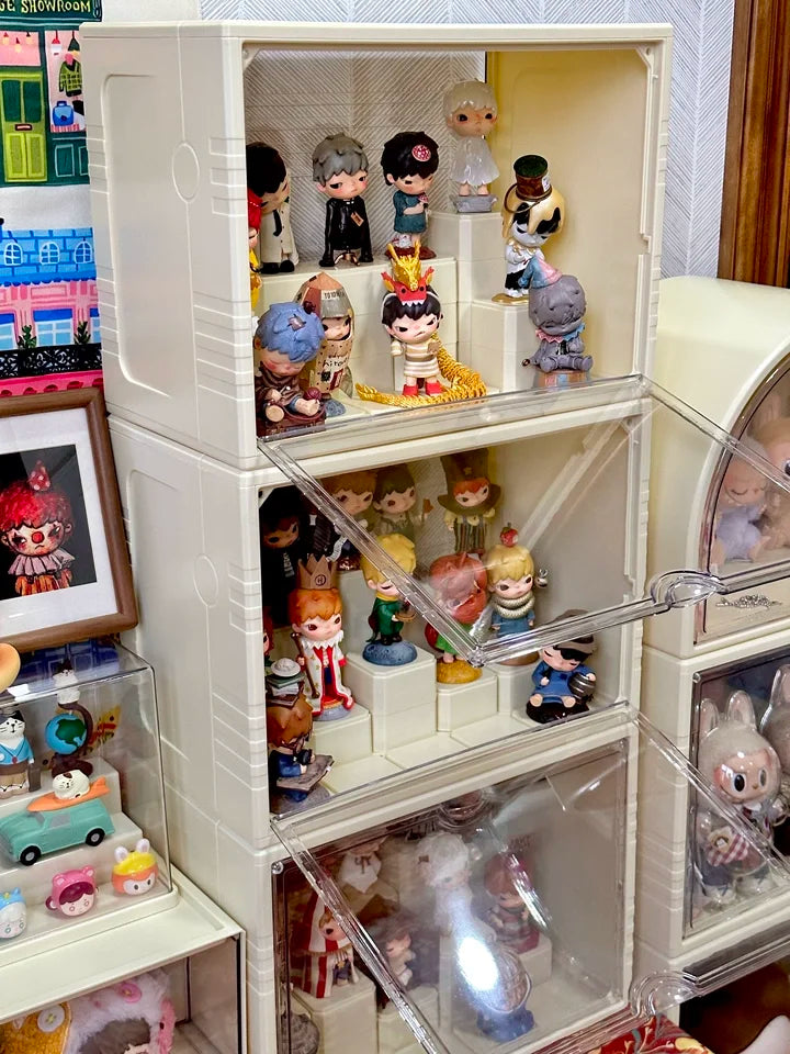Labubu Display Box Cabinet Box Dustproof And Moisture-Proof Blind Box Toy Doll Display Stand Transparent Acrylic Storage Box