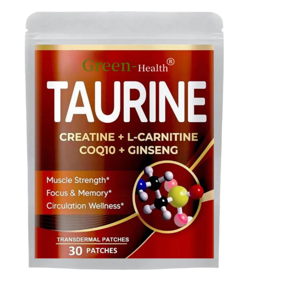 Taurine Transdermal Patches - Muscle Strength, Focus, Memory Support | 30 Patches, One-Month Supply - Premium taurine patches from Lizard Vigilante - Just $12.99! Shop now at Lizard Vigilante